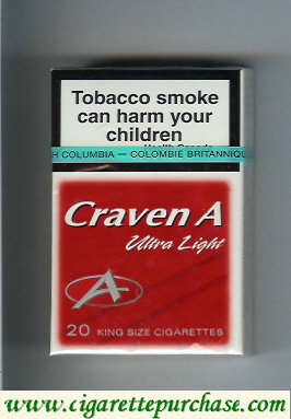 Craven A Ultra Light cigarettes